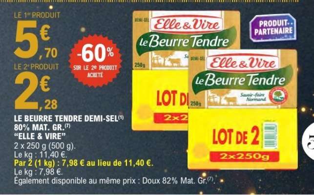 Le Beurre Tendre Demi-Sel
