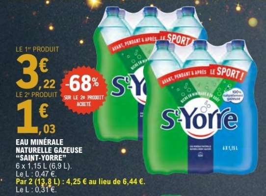 Eau Minérale Naturelle Gazeuse 'Saint-Yorre'