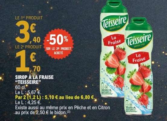 Sirop à la fraise “Teisseire”