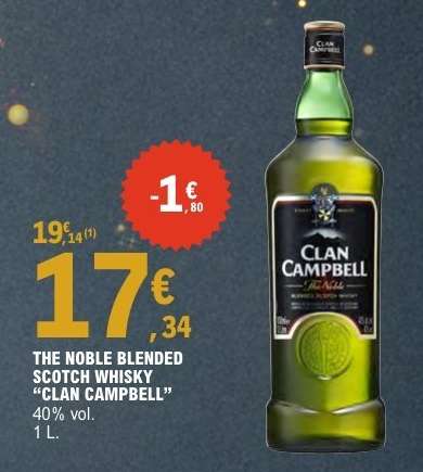 THE NOBLE BLENDED SCOTCH WHISKY “CLAN CAMPBELL”