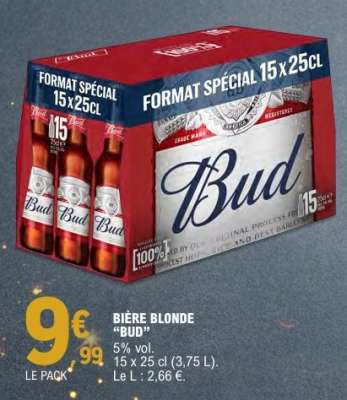 Bière Blonde 'Bud'