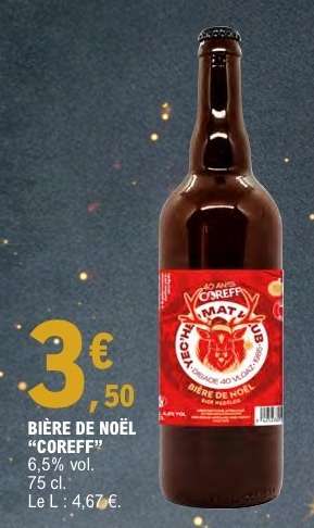 BIÈRE DE NOËL “COREFF”