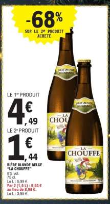 BIÈRE BLONDE BELGE “LA CHOUFFE”
