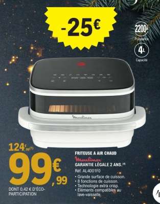 Friteuse à Air Chaud Moulinex