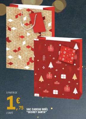 SAC CADEAU NOËL 'SECRET SANTA'