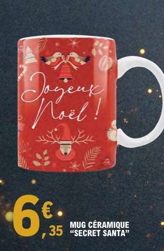Mug Céramique 'Secret Santa'