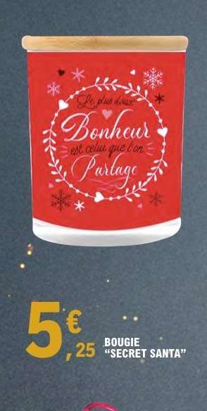 BOUGIE 'SECRET SANTA'