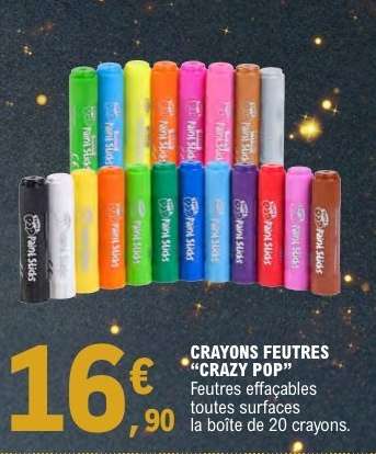 CRAYONS FEUTRES “CRAZY POP”