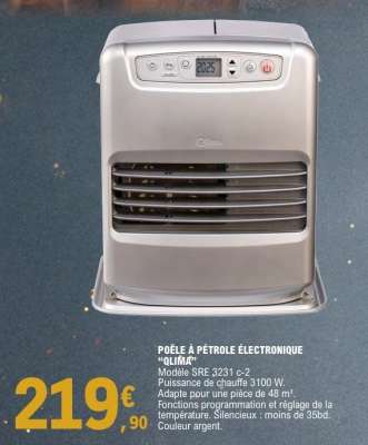 POÊLE À PÉTROLE ÉLECTRONIQUE “OLIMIA”