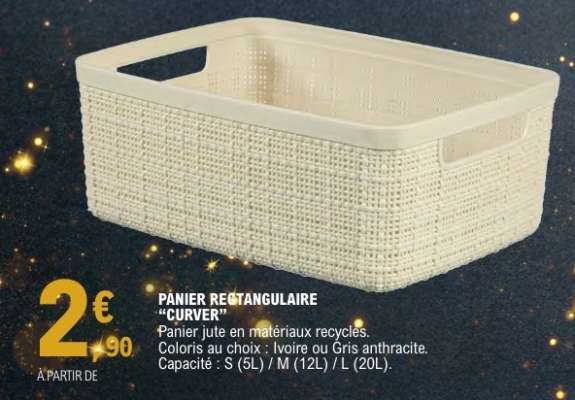 PANIER RECTANGULAIRE “CURVER”