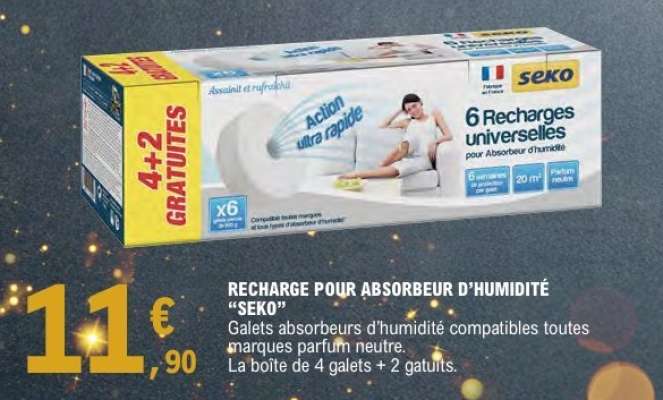 RECHARGE POUR ABSORBEUR D’HUMIDITÉ “SEKO”