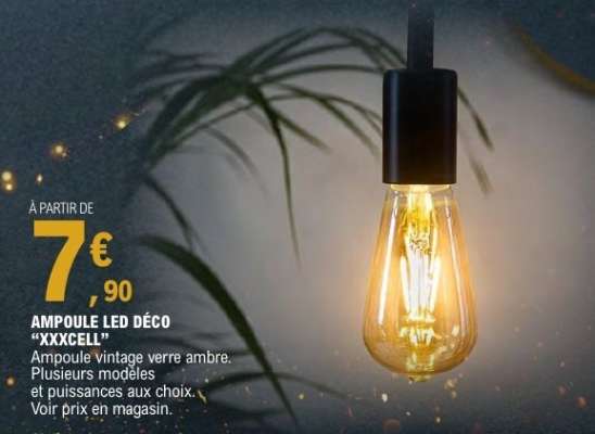 AMPOULE LED DÉCO “XXXCELL”