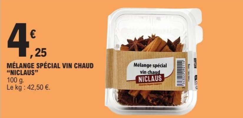 MÉLANGE SPÉCIAL VIN CHAUD "NICLAUS"