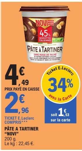 Pâte À Tartiner Novi