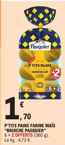 P'TITS PAINS FARINE MAÏS "BRIOCHE PASQUIER"