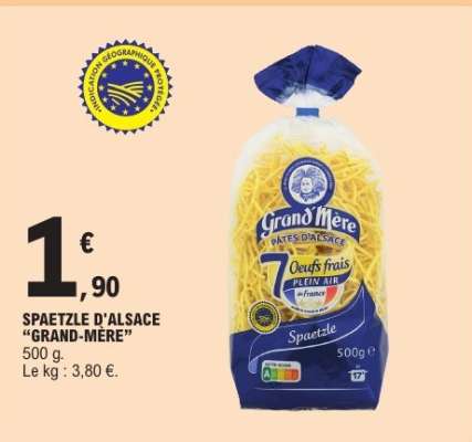 SPAETZLE D'ALSACE “GRAND-MÈRE”