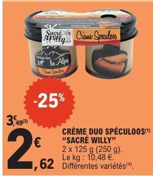 CRÈME DUO SPÉCULOOS 'SACRÉ WILLY'