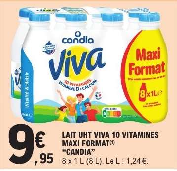 Lait UHT Viva 10 Vitamines Maxi Format