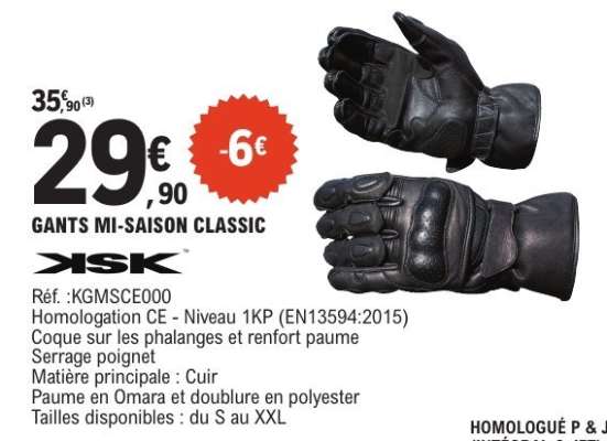 GANTS MI-SAISON CLASSIC