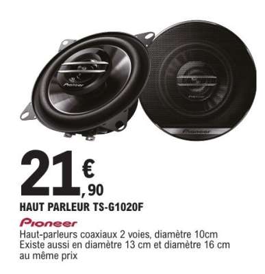 HAUT PARLEUR TS-G1020F