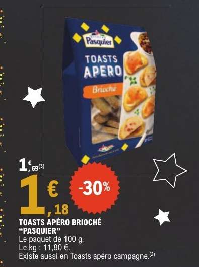 TOASTS APÉRO "BRIOCHE PASQUIER"