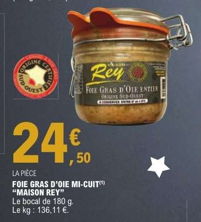 FOIE GRAS D’OIE MI-CUIT “MAISON REY”