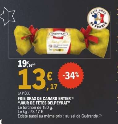 Foie Gras de Canard Entier 'Jour de Fêtes Delpeyrat'