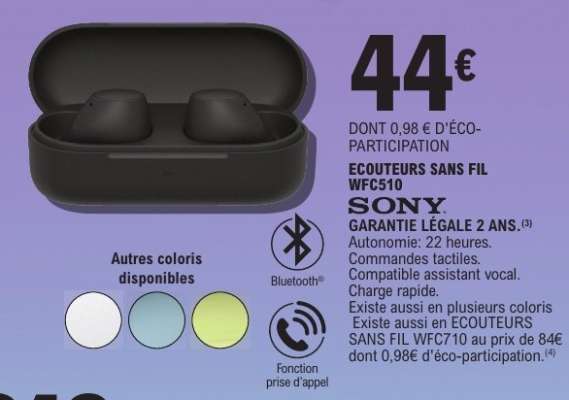 ECOUTEURS SANS FIL WFC510