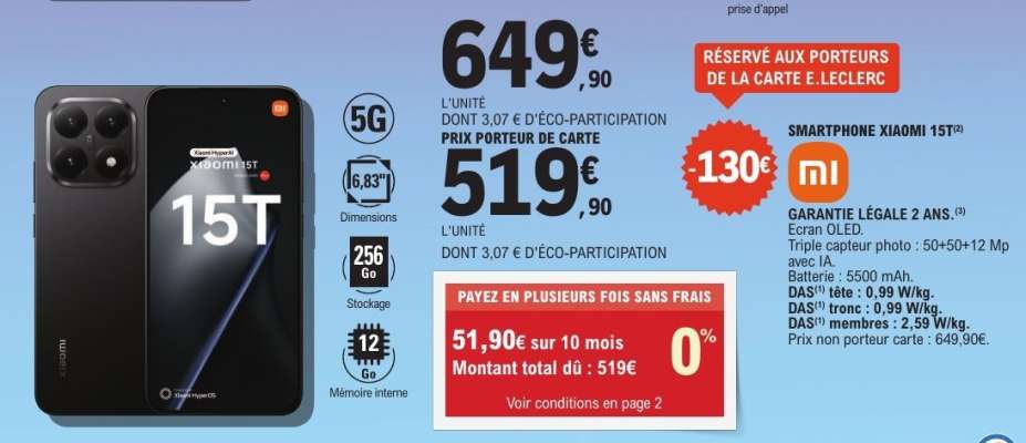 SMARTPHONE XIAOMI 15T