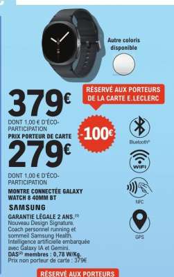 Montre Connectée Galaxy Watch 8 40mm BT Samsung