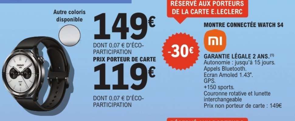 Montre Connectée Watch S4