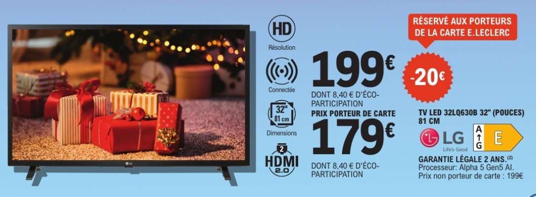 TV LED 32LQ630B 32" (POUCES) 81 CM