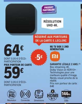 MI TV BOX S 2ND GÉNÉRATION