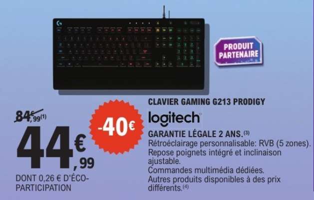 Clavier Gaming G213 Prodigy