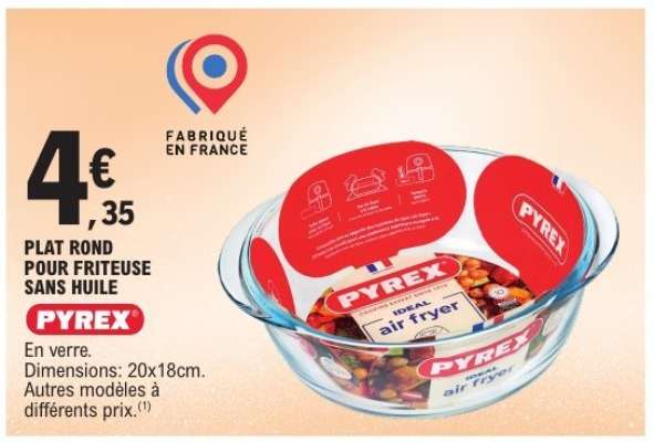 Plat Rond Pour Friteuse Sans Huile