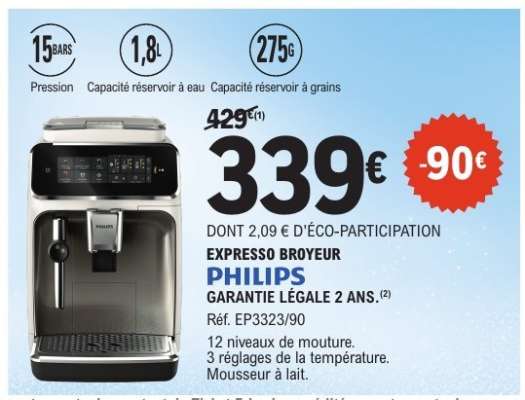 Expresso broyeur PHILIPS