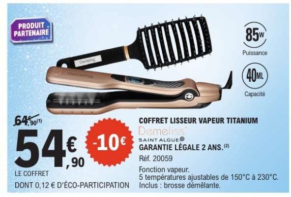 COFFRET LISSEUR VAPEUR TITANIUM