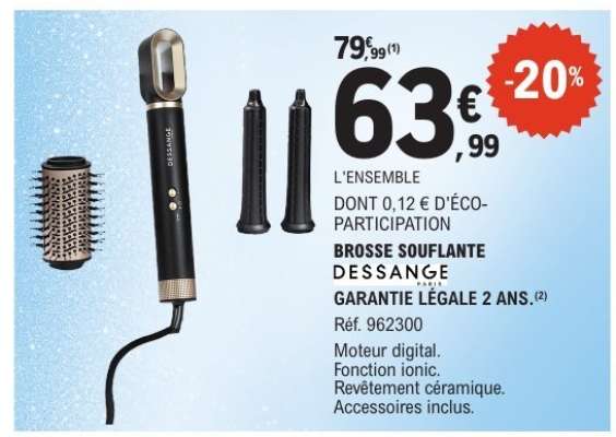 Brosse soufflante DESSANGE