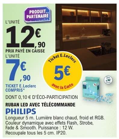 PHILIPS RUBAN LED AVEC TÉLÉCOMMANDE