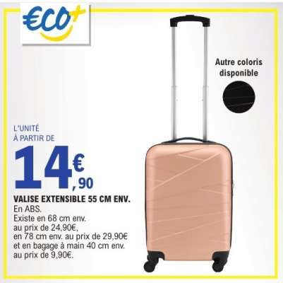 VALISE EXTENSIBLE 55 CM ENV.
