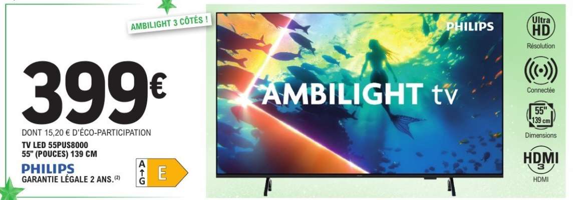PHILIPS TV LED 55PUS8000