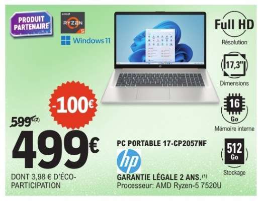 PC PORTABLE 17-CP2057NF