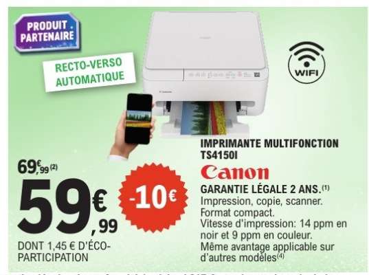 IMPRIMANTE MULTIFONCTION TS4150I