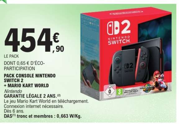Pack Console Nintendo Switch 2 + Mario Kart World