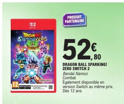 DRAGON BALL SPARKING! ZERO SWITCH 2