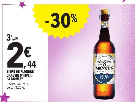 BIÈRE DE FLANDRE BRASSIN D'HIVER “3 MONTS”