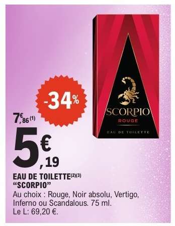 EAU DE TOILETTE "SCORPIO"
