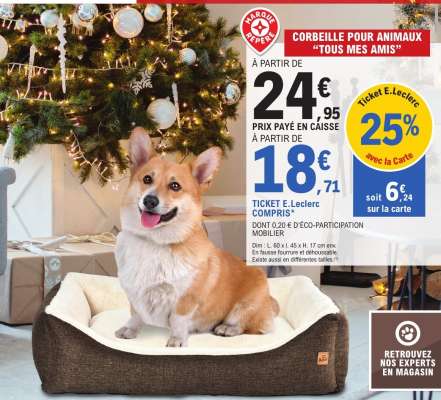 CORBEILLE POUR ANIMAUX 'TOUS MES AMIS'