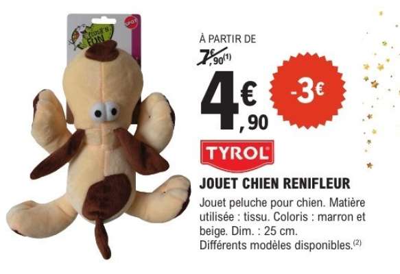 JOUET CHIEN RENIFLEUR