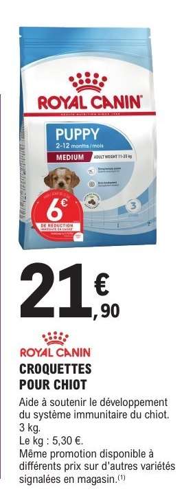 ROYAL CANIN CROQUETTES POUR CHIOT